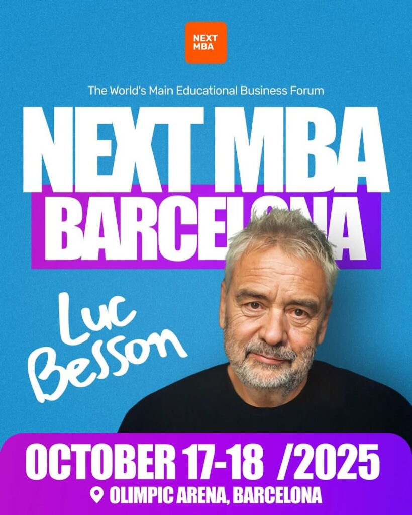 Next MBA Luc Besson Barcelona copyright @shannabesson by PSpeakers Agency 2025